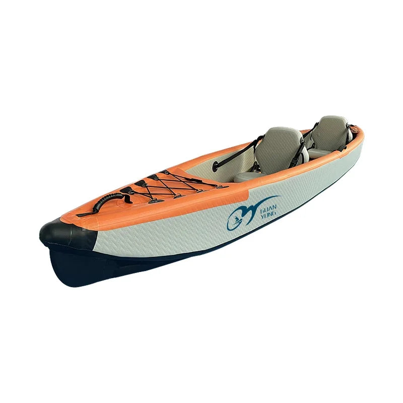 2 Sit-in Kayaks Inflatable Portable Fishing Canoe Double Paddles Travelling Boat Drop Stitch Inflat Kayak Kayaks Pedal